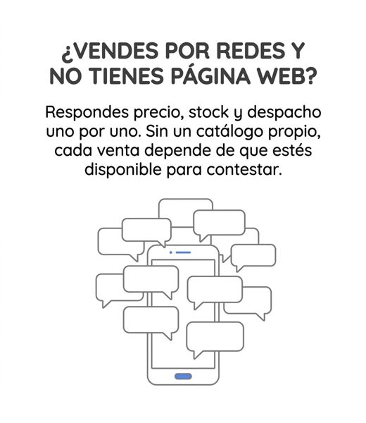 ¿Vendes por redes y no tienes página web?